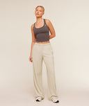 Chainstitch Graphic Wide Leg Joggers Pebble Grey/Wash - Unmatched Kicks - GYMSHARK