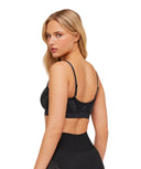 Charge Seamless Sports Bra medium support Black/Graphite Grey - Unmatched Kicks - GYMSHARK