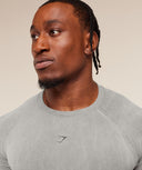 Charge T-Shirt muscle fit Black/Wash - Unmatched Kicks - GYMSHARK