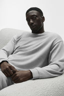 Chill Crew Neck Pullover Athletic Heather Grey - Unmatched Kicks-ALO