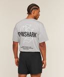 Chrome Graphic T-Shirt oversized fit Stratus Grey - Unmatched Kicks - GYMSHARK