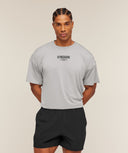 Chrome Graphic T-Shirt oversized fit Stratus Grey - Unmatched Kicks - GYMSHARK