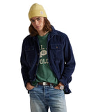 Classic Fit Corduroy Camp Shirt Boston Navy - Unmatched Kicks - ralph lauren