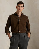 Classic Fit Corduroy Shirt Chocolate Mousse - Unmatched Kicks - ralph lauren