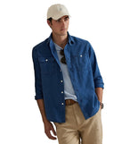 Classic Fit Indigo Oxford Workshirt Indigo - Unmatched Kicks - ralph lauren