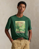 Classic Fit Jersey Graphic T-Shirt Grass Green - Unmatched Kicks - ralph lauren