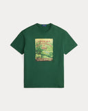 Classic Fit Jersey Graphic T-Shirt Grass Green - Unmatched Kicks - ralph lauren