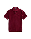 Classic Fit Knit Corduroy Polo Shirt Classic Wine - Unmatched Kicks - ralph lauren