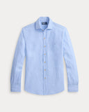 Classic Fit Linen Shirt Austin Blue - Unmatched Kicks - ralph lauren