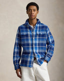 Classic Fit Plaid Textured Shirt Blue Multi - Unmatched Kicks-ralph lauren
