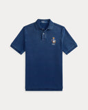 Classic Fit Polo Bear Mesh Polo Shirt Newport Bear/Indigo - Unmatched Kicks - ralph lauren