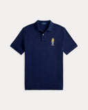 Classic Fit Polo Bear Mesh Polo Shirt Newport Navy/Heritage Bear - Unmatched Kicks-ralph lauren