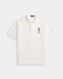 Classic Fit Polo Bear Mesh Polo Shirt White Summer Bear - Unmatched Kicks-ralph lauren