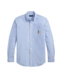 Classic Fit Polo Bear Oxford Shirt Blue - Unmatched Kicks - ralph lauren