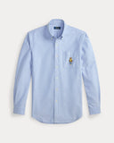 Classic Fit Polo Bear Oxford Shirt Blue Heritage Bear - Unmatched Kicks-ralph lauren