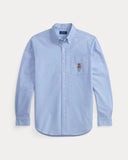 Classic Fit Polo Bear Oxford Shirt Bsr Blue W/ Harbor Island Blue - Unmatched Kicks-ralph lauren