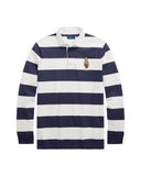 Classic Fit Polo Bear Rugby Shirt Faded Blue/Deckwash - Unmatched Kicks - ralph lauren