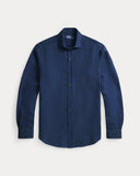 Classic Fit Slub Linen Shirt Newport Navy - Unmatched Kicks-ralph lauren