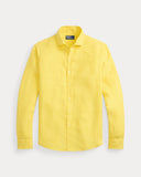 Classic Fit Slub Linen Shirt Sunfish Yellow - Unmatched Kicks-ralph lauren