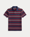 Classic Fit Striped Mesh Polo Shirt Newport Navy Multi - Unmatched Kicks-ralph lauren