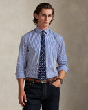 Classic Fit Striped Poplin Shirt Blue/White - Unmatched Kicks - ralph lauren
