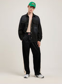 Classic Logo Loose Denim Shirt - Unmatched Kicks - Palm Angeles