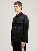 Classic Logo Loose Denim Shirt - Unmatched Kicks - Palm Angeles