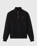 Classic Quarter Zip Mockneck Sweatshirt - Black - Unmatched Kicks - 