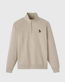 Classic Quarter - Zip Mockneck Sweatshirt - Sandstone - Unmatched Kicks - 