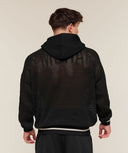 Collective Crochet Style Hoodie oversized fit Black - Unmatched Kicks - GYMSHARK
