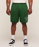 Collective Mesh Shorts oversized fit Athletic Green - Unmatched Kicks - GYMSHARK