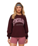 Collegiate Graphic Crew Neck Pullover GS Rich Maroon - Unmatched Kicks - GYMSHARK