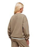 Collegiate Graphic Crew Neck Pullover oversized fit Lifestyle Brown - Unmatched Kicks - GYMSHARK