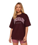 Collegiate Graphic T-Shirt GS Rich Maroon - Unmatched Kicks - Womens SS Tops