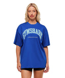 Collegiate Graphic T-Shirt oversized fit Athletic Blue - Unmatched Kicks - GYMSHARK