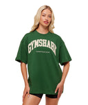 Collegiate Graphic T-Shirt oversized fit Athletic Green - Unmatched Kicks - GYMSHARK