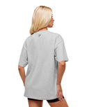 Collegiate Graphic T-Shirt oversized fit Light Grey Core Marl - Unmatched Kicks - GYMSHARK