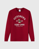 Collegiate Long - Sleeve Tee - Deep Red - Unmatched Kicks - 