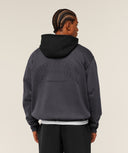 Collegiate Tech Hoodie oversized fit Onyx Grey - Unmatched Kicks - GYMSHARK