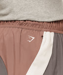 Collegiate Tech Shorts regular fit Taupe Brown - Unmatched Kicks-GYMSHARK