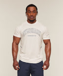 Collegiate Tech T-Shirt regular Soft White - Unmatched Kicks - GYMSHARK