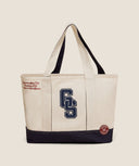 Collegiate Tote Bag Heavy Blue/Oat White/Athletic Burgundy - Unmatched Kicks - Gymshark Accessories