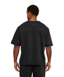 Collegiate Washed Jersey T-Shirt oversized fit Black - Unmatched Kicks - GYMSHARK