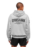 Conditioning Club Hoodie oversized fit Light Grey Core Marl - Unmatched Kicks - GYMSHARK