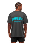 Conditioning Club Oversized T-Shirt oversized fit Onyx Grey/Brand Blue - Unmatched Kicks - GYMSHARK