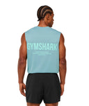 Conditioning Club Tank oversized fit GS Flow Blue/GS Pop Turquoise - Unmatched Kicks - GYMSHARK