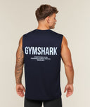 Conditioning Club Tank oversized fit Heavy Blue/Tranquil Blue - Unmatched Kicks-GYMSHARK