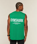Conditioning Club Tank oversized fit Track Green/White - Unmatched Kicks-GYMSHARK