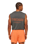 Conditioning Club Washed Tank oversized fit Black/Dayglow Peach/Wash - Unmatched Kicks - GYMSHARK