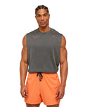 Conditioning Club Washed Tank oversized fit Black/Dayglow Peach/Wash - Unmatched Kicks - GYMSHARK